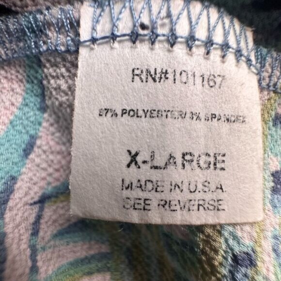 Cha Cha Vente Tropical Flora High Low Tunic Blouse Swim Cover Up Size XL - Picture 5 of 5